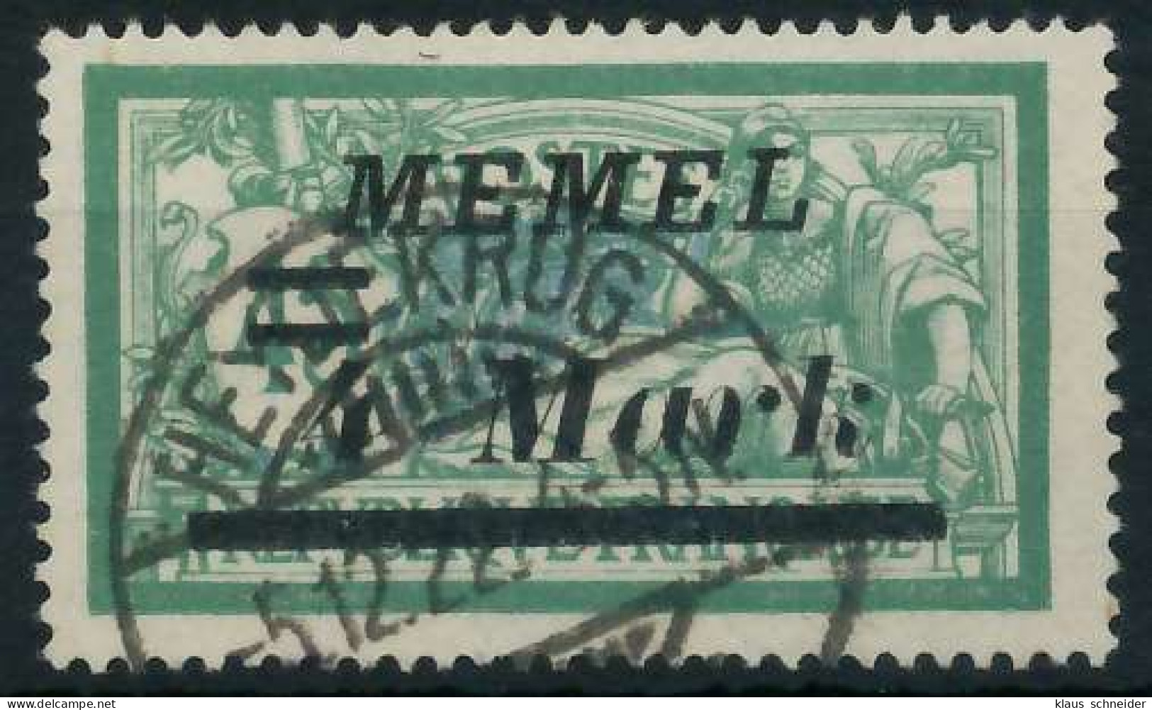 MEMEL 1922 Nr 91II Gestempelt X452E4A - Memel (Klaipeda) 1923