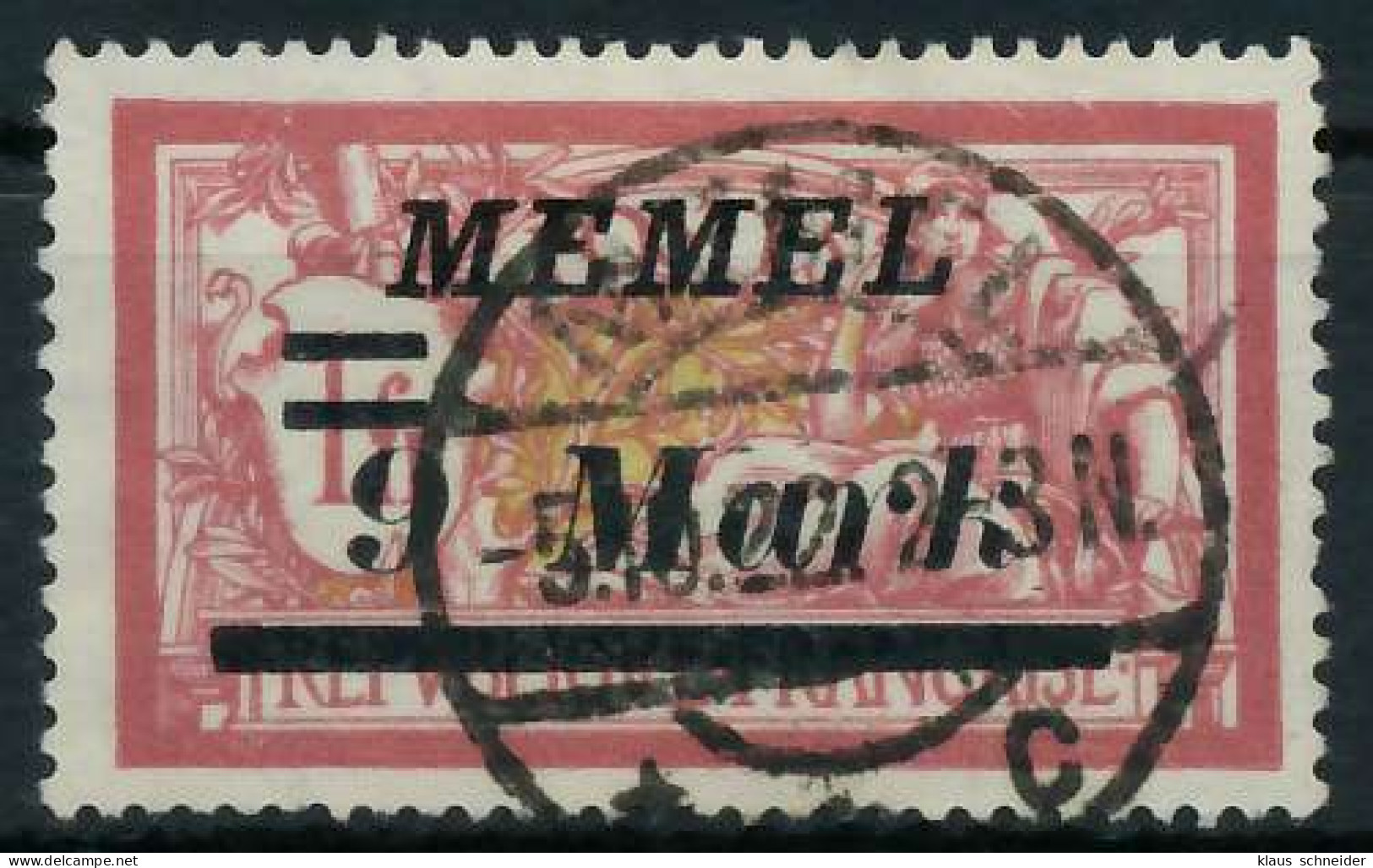 MEMEL 1922 Nr 93II Zentrisch Gestempelt X452E92 - Memel (Klaïpeda) 1923