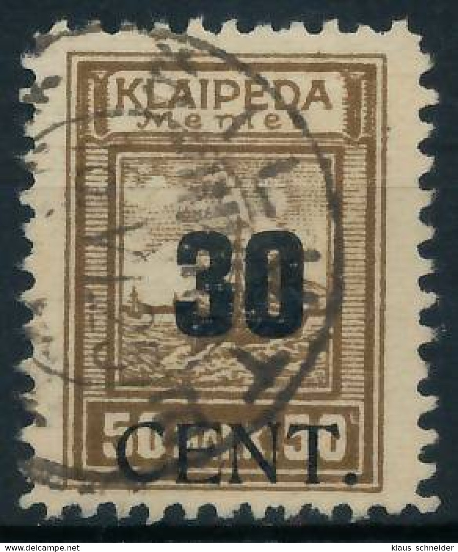 MEMEL 1923 Nr 194 Gestempelt Gepr. X472E62 - Memelgebiet 1923