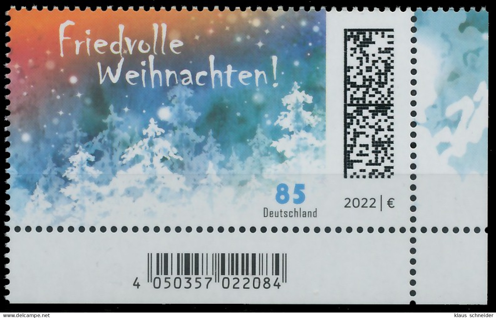 BRD BUND 2022 Nr 3728 Postfrisch ECKE-URE X53AF72 - Unused Stamps