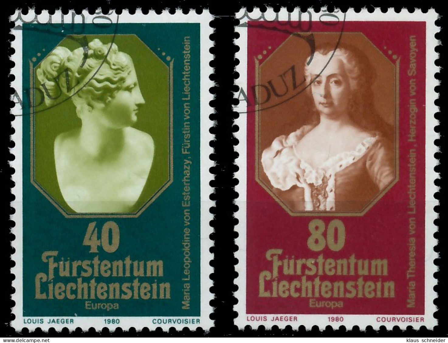 LIECHTENSTEIN 1980 Nr 741-742 Gestempelt X59A076 - Used Stamps