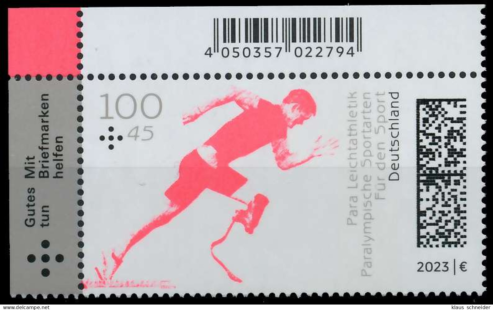 BRD BUND 2023 Nr 3763 Postfrisch ECKE-OLI X61AB12 - Unused Stamps