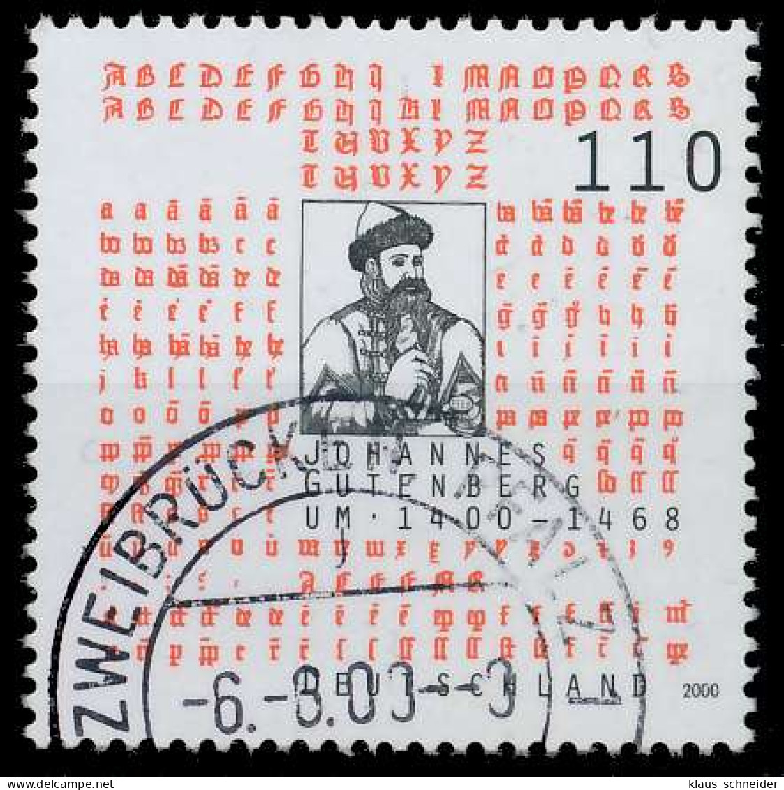 BRD BUND 2000 Nr 2098 Gestempelt X63B24E - Used Stamps