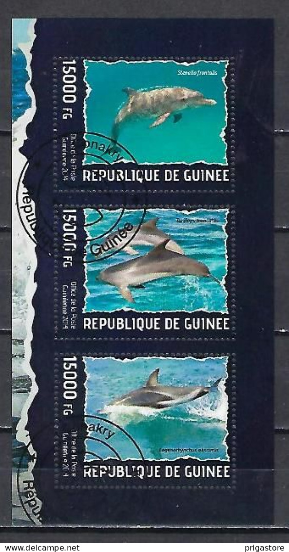 Guinée 2014 Dauphins (425) Yvert 7076 à 7078 Oblitérés Used - Guinée (1958-...)