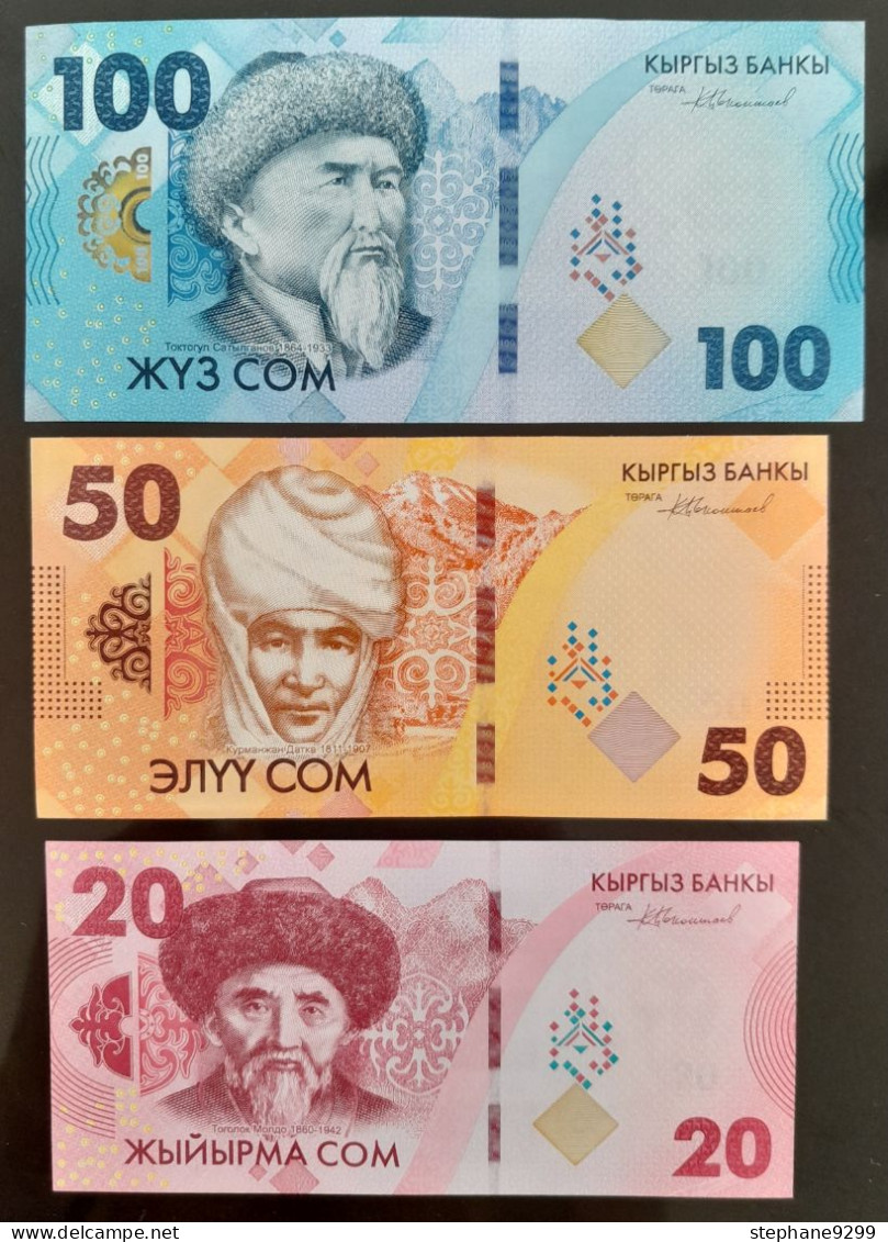 3 BILLETS 2024 KIRGHIZISTAN NEUF/UNC - Kirgisistan