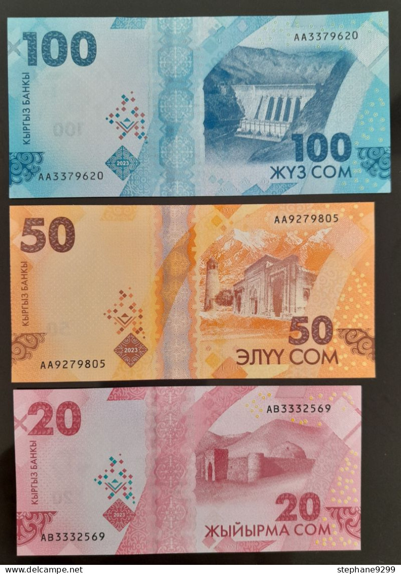 3 BILLETS 2024 KIRGHIZISTAN NEUF/UNC - Kirgisistan