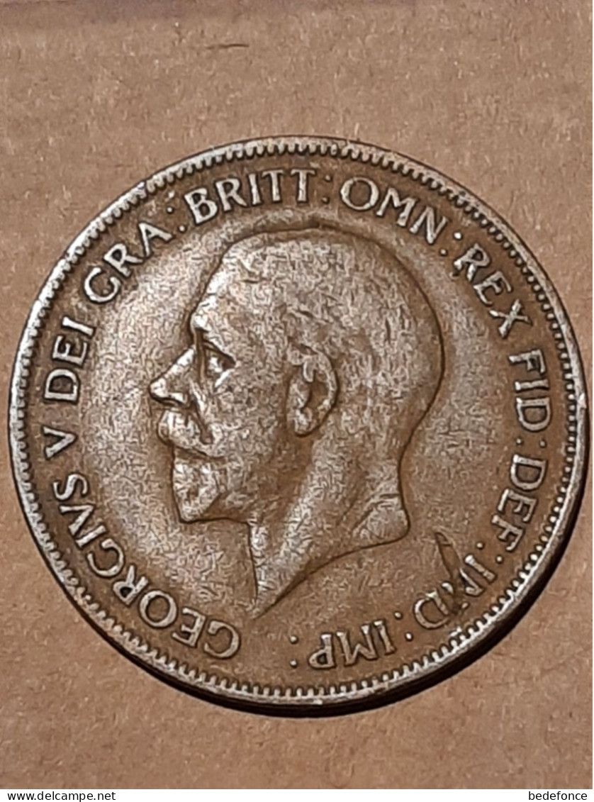 Monnaie - Grande-Bretagne - One Penny 1928 - Georges V - D. 1 Penny