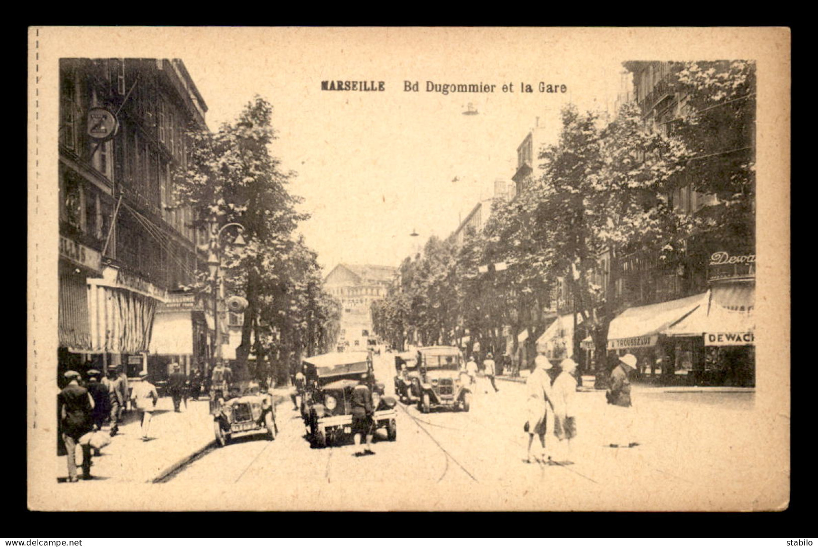 13 - MARSEILLE - BOULEVARD DUGOMMIER ET LA GARE - Canebière, Centre Ville