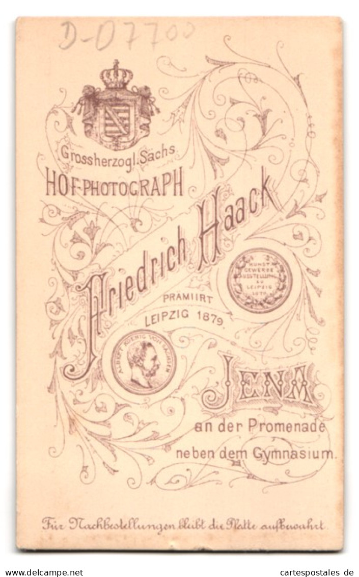 Fotografie Friedrich Haack, Jena, Bildschöne Frau Mit Hochgesteckten Haaren  - Anonieme Personen