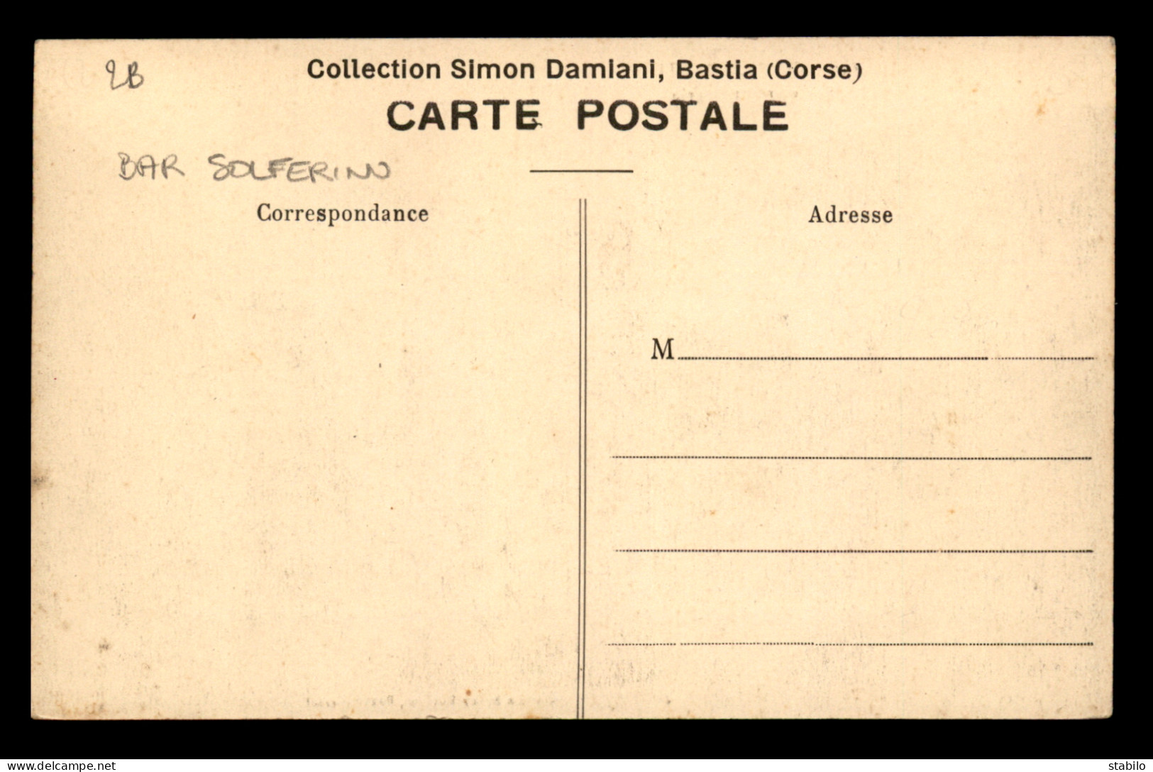 20 - BASTIA - BOULEVARD ST-ANGELO - BAR SOLFERINO - Bastia