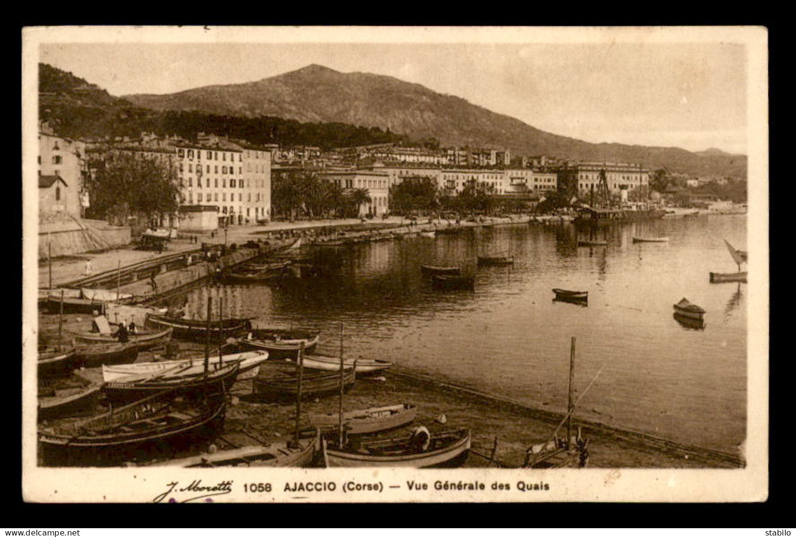 20 - AJACCIO - VUE GENERALE DES QUAIS - EDITEUR MORETTI - Ajaccio