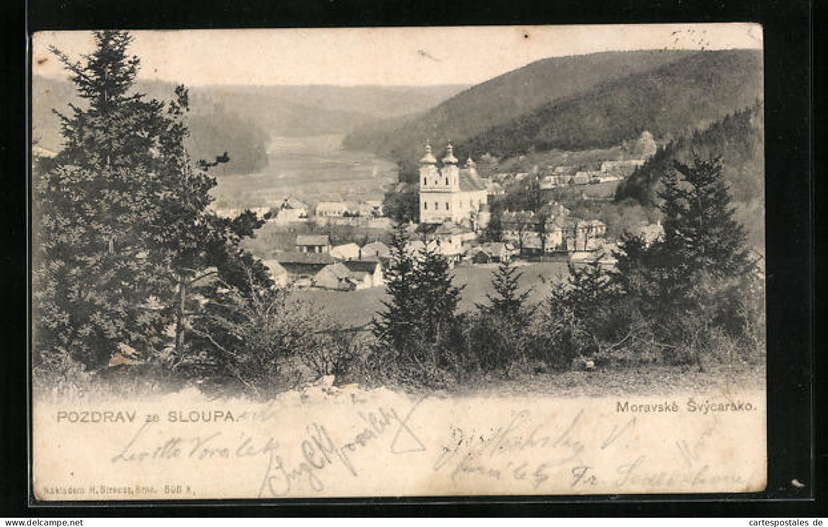 AK Sloup, Moravské Svycarsko, Panorama  - Tchéquie