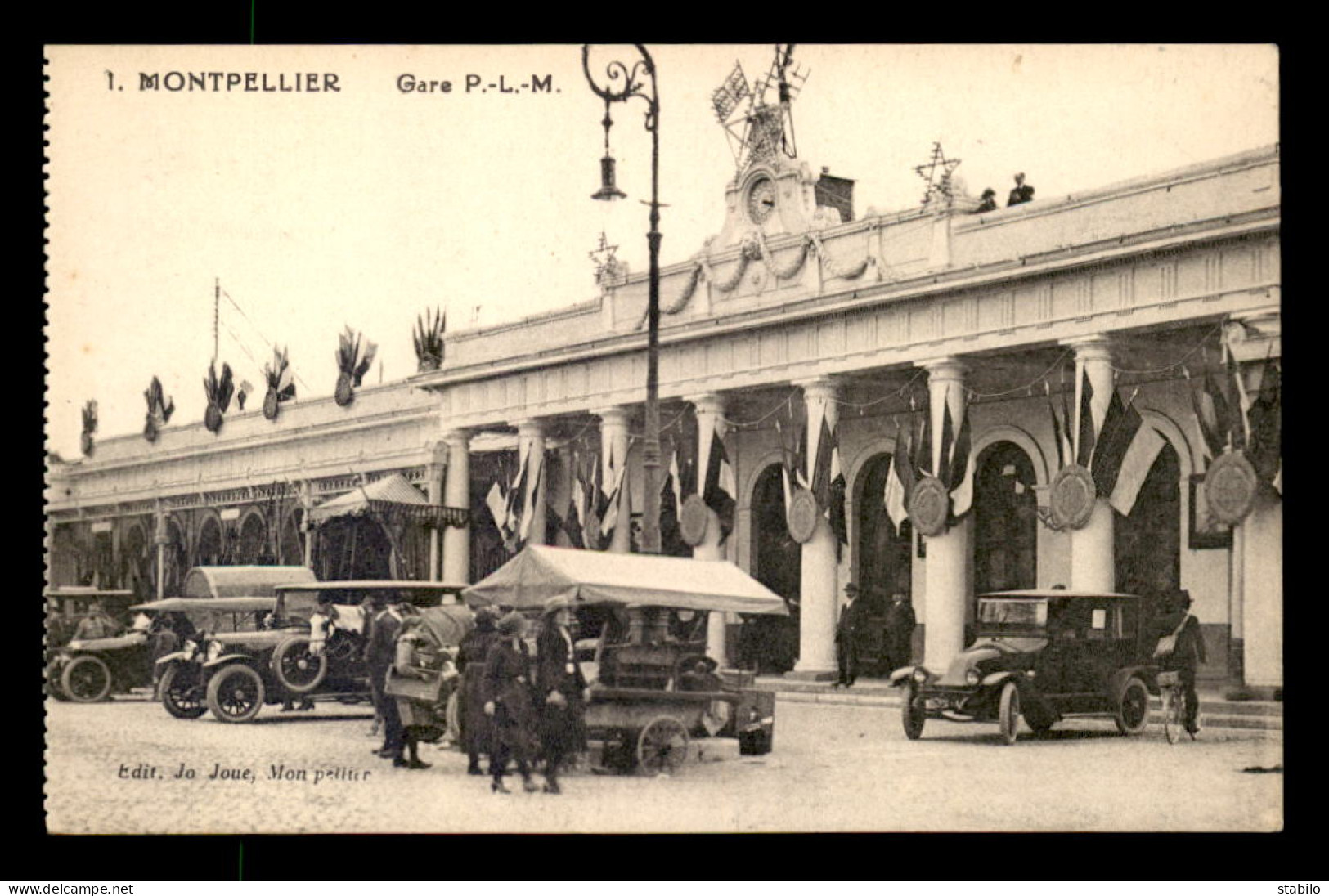 34 - MONTPELLIER - LA GARE DE CHEMIN DE FER P.L.M. - Montpellier