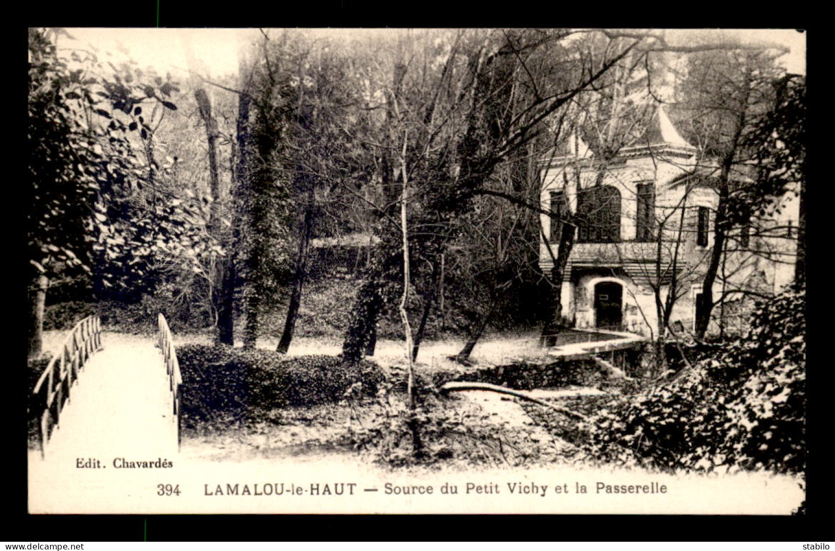 34 - LAMALOU-LE-HAUT  - SOURCE DU PETIT VICHY ET LA PASSERELLE - Lamalou Les Bains