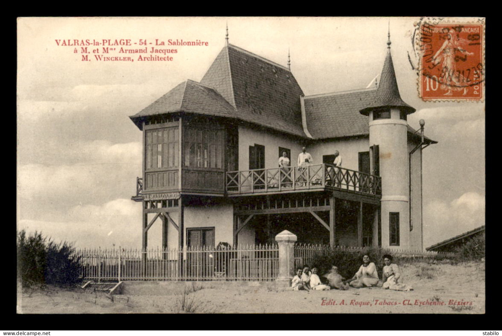 34 - VALRAS-PLAGE - LA SABLONNIERE - PROPRIETE DE M.ET MME ARMAND JACQUES - ARCHITECTE M. WINCHLER - Sonstige & Ohne Zuordnung