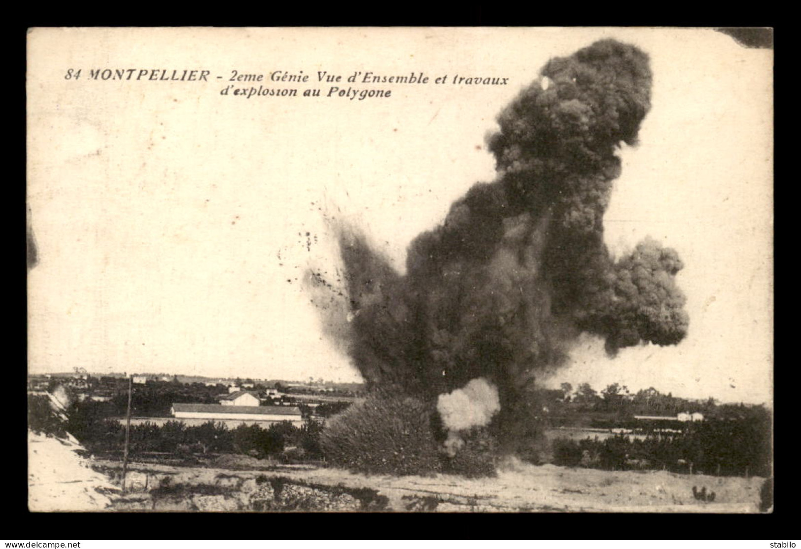 34 - MONTPELLIER - 2E GENIE - TRAVAUX D'EXPLOSION AU POLYGONE - Montpellier