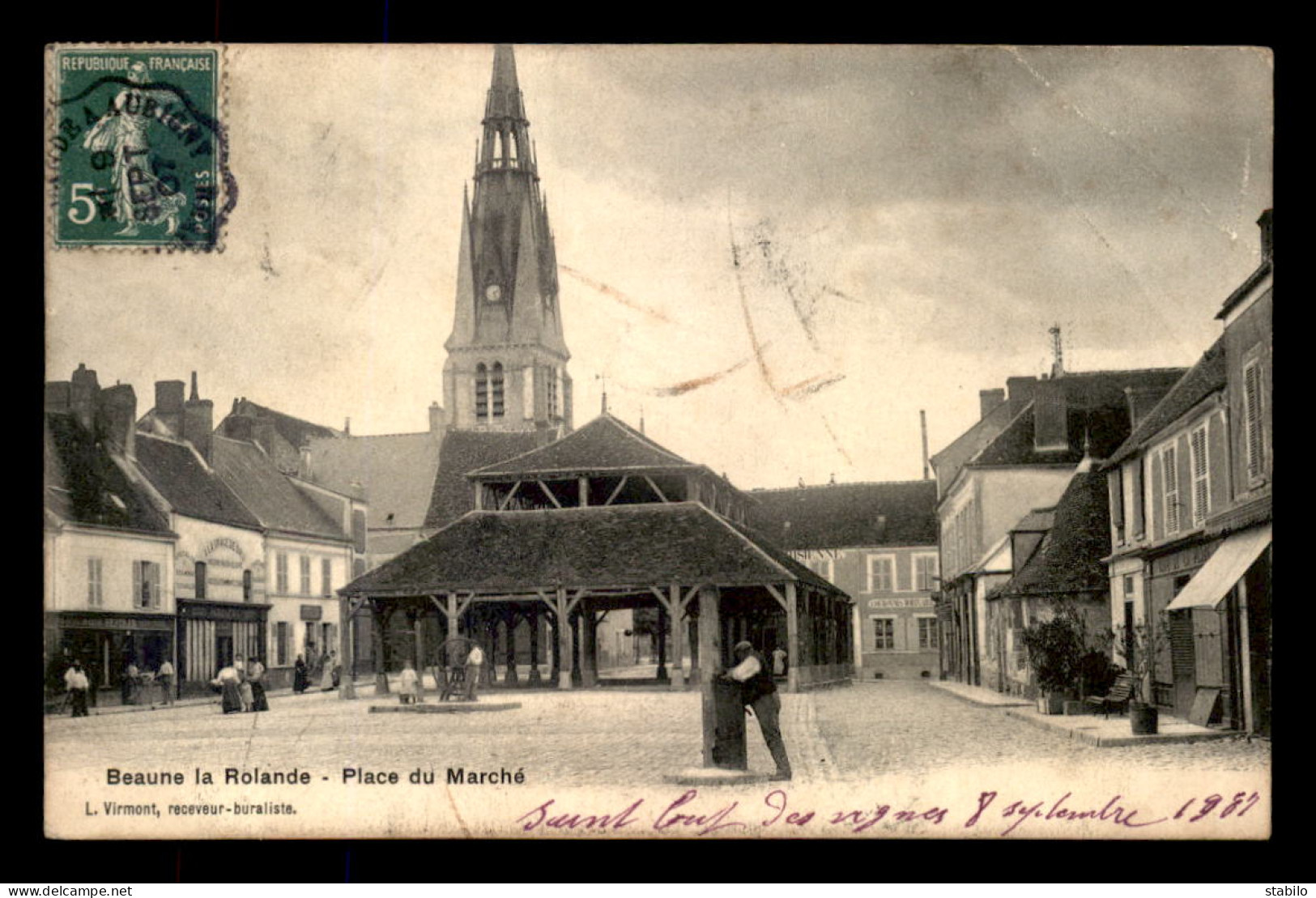 45 - BEAUNE-LA-ROLANDE - PLACE DU MARCHE - VOIR ETAT - Beaune-la-Rolande