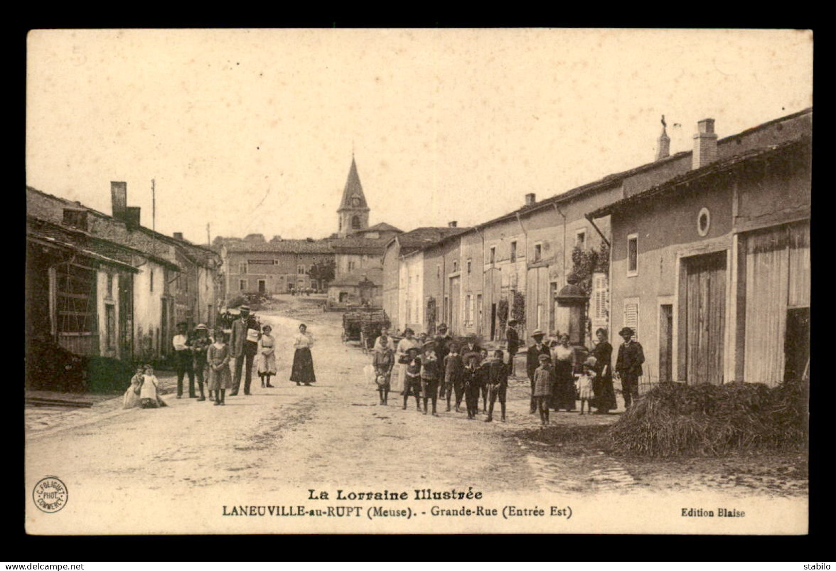 55 - LANEUVILLE-AU-RUPT - GRANDE RUE - EDITEUR BLAISE - Altri & Non Classificati