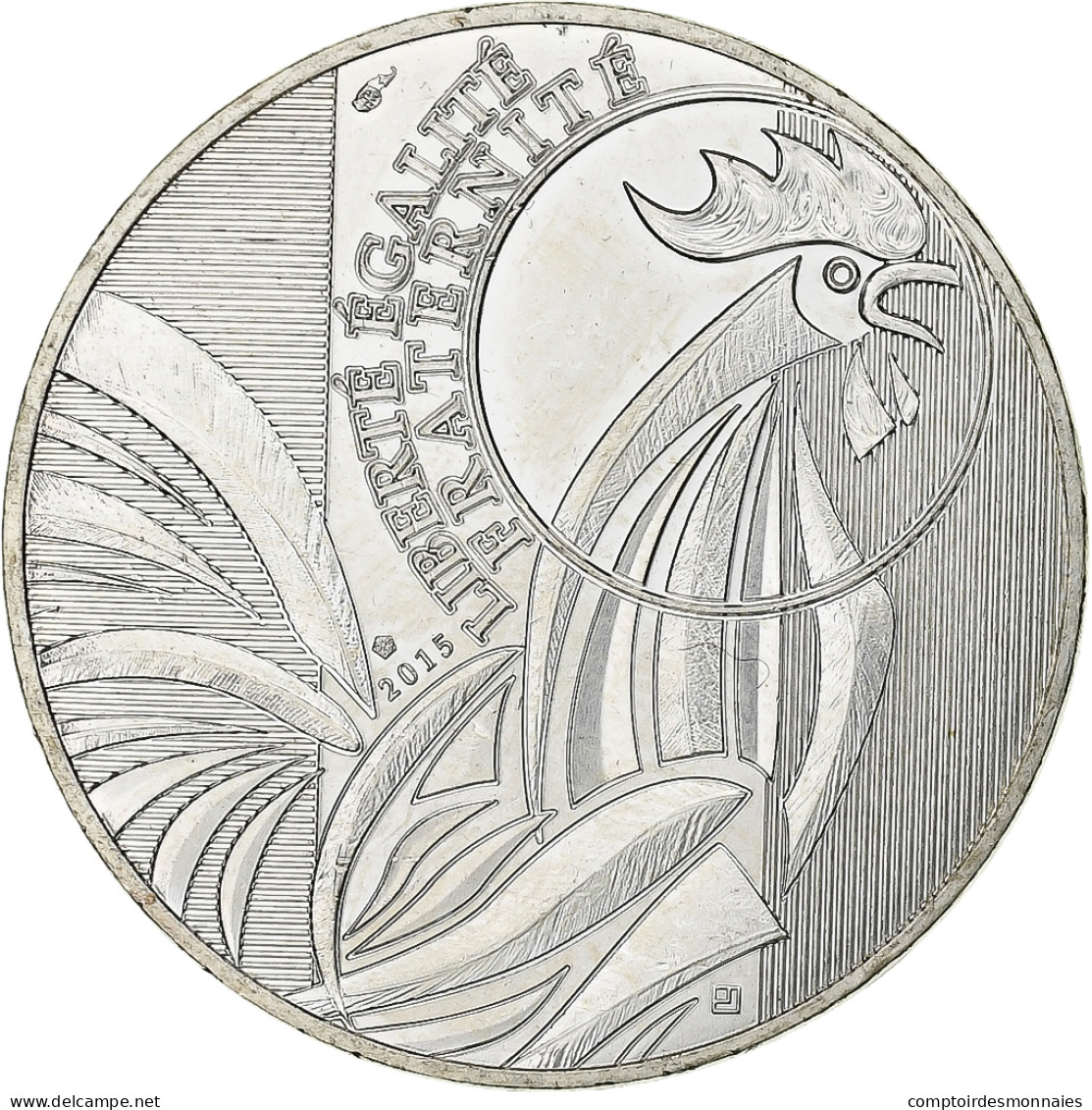 France, 10 Euro, Coq, 2015, Monnaie De Paris, Argent, SPL+ - Frankrijk