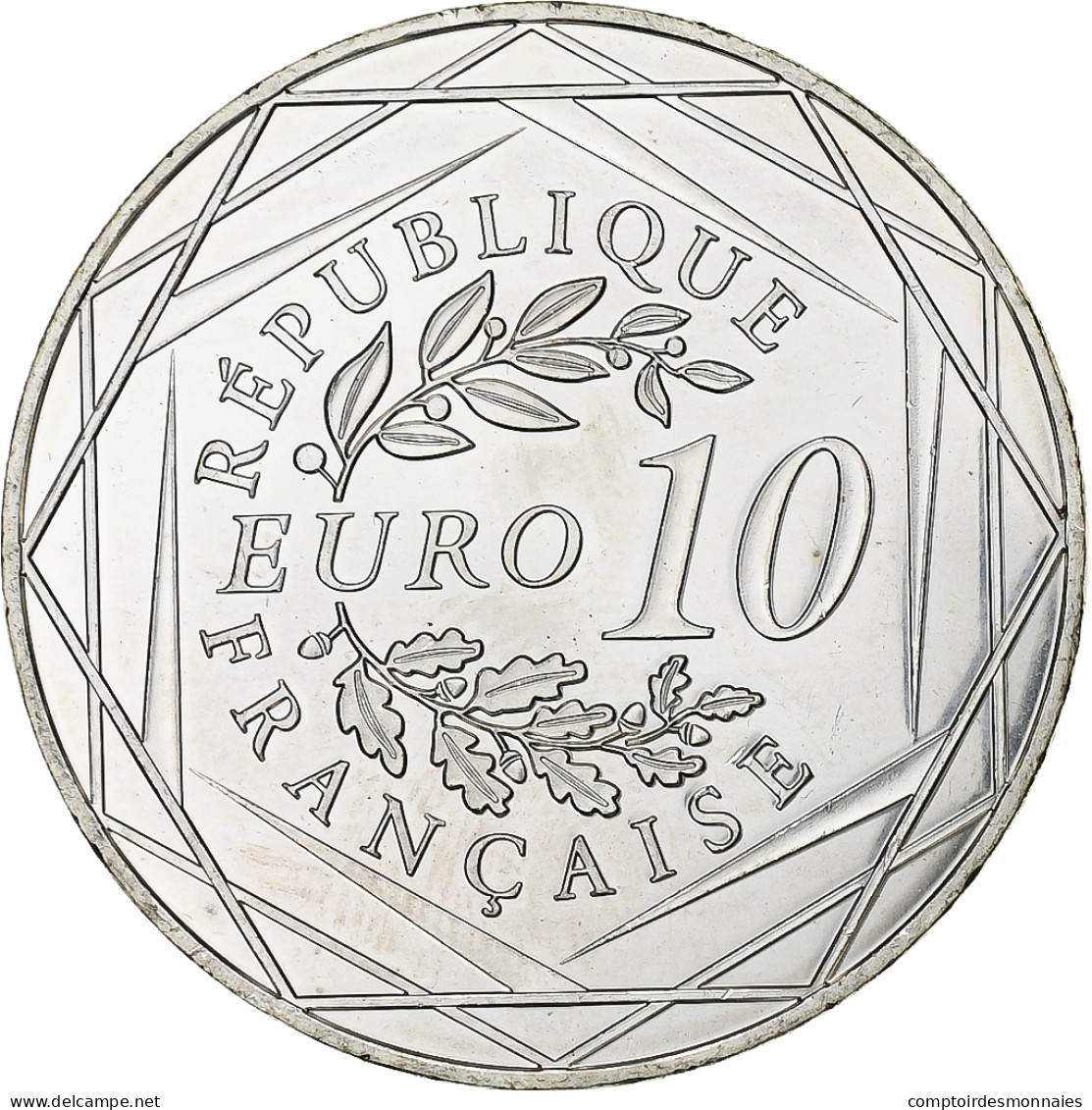 France, 10 Euro, Coq, 2015, Monnaie De Paris, Argent, SPL+ - France