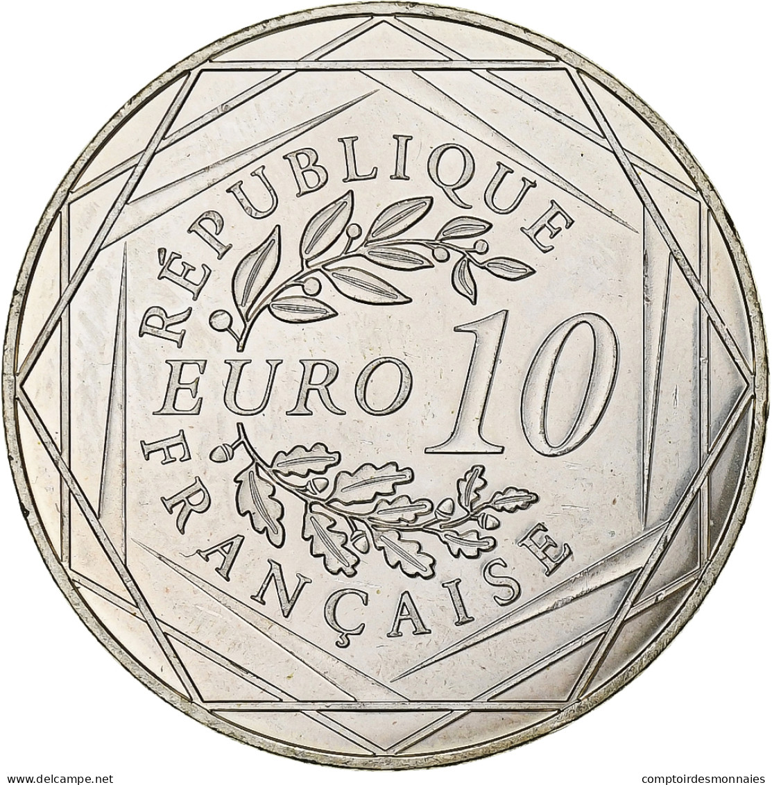 France, 10 Euro, Coq, 2015, Monnaie De Paris, Argent, SPL+ - Francia