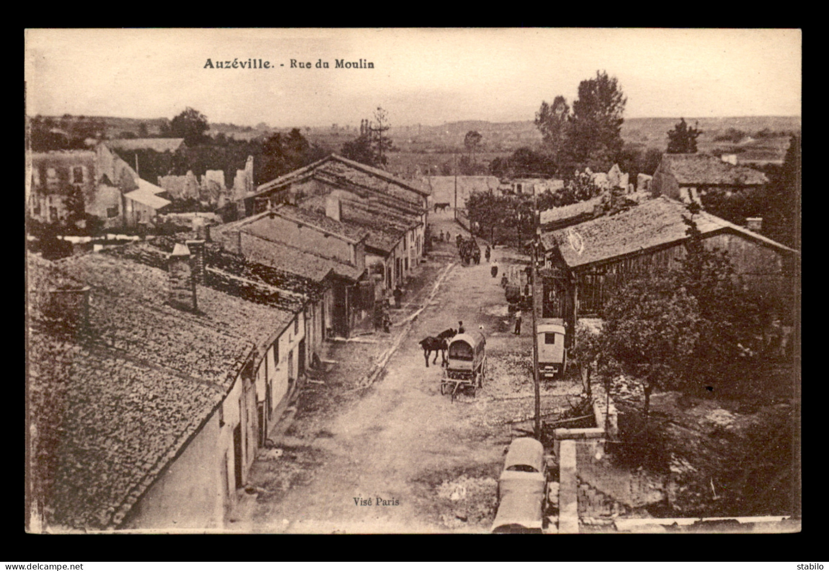 55 - AUZEVILLE - RUE DU MOULIN - EDITEUR IMPRIMERIES REUNIES - Altri & Non Classificati