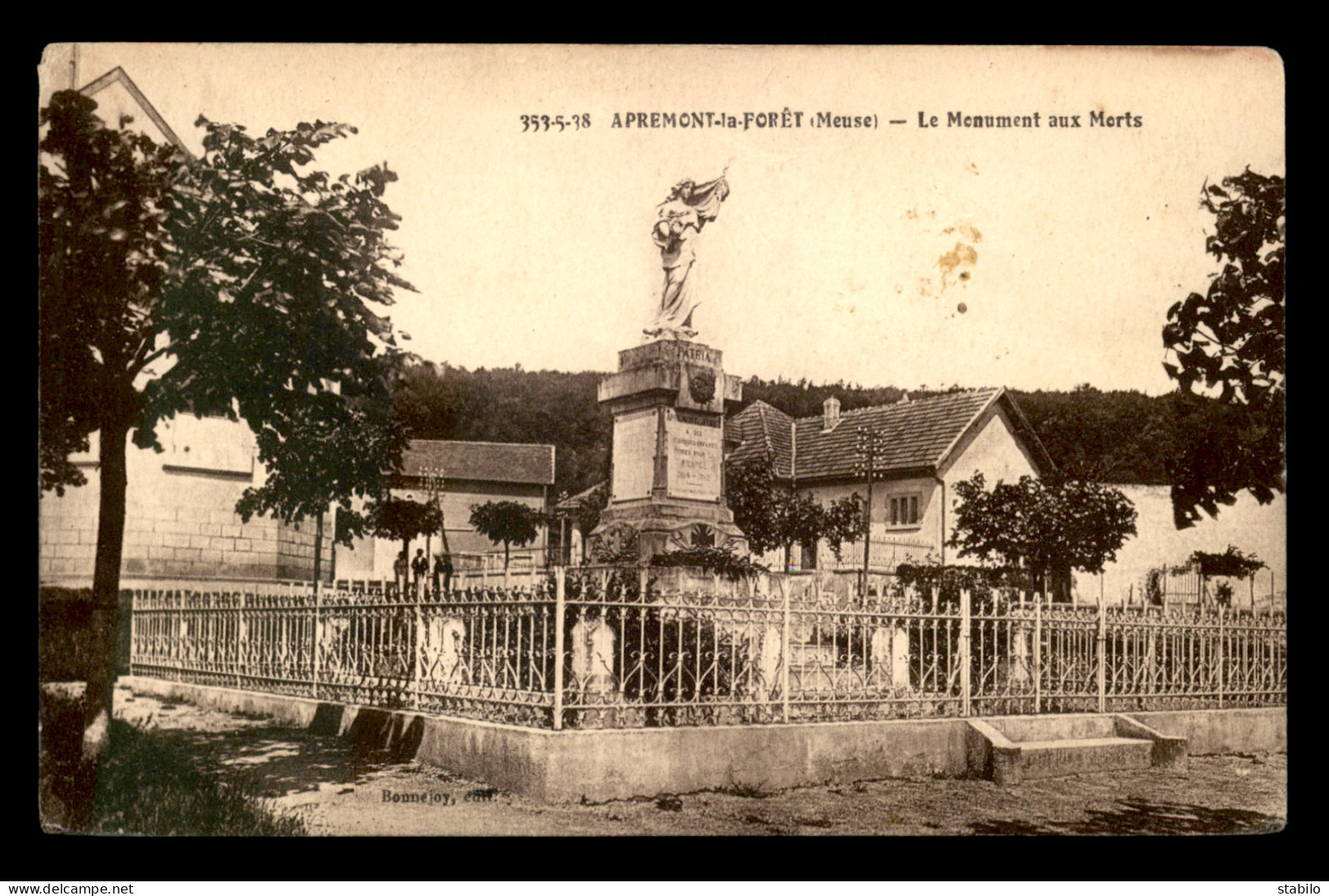 55 - APREMONT-LA-FORET - LE MONUMENT AUX MORTS - EDITEUR BONNEJOY - Altri & Non Classificati