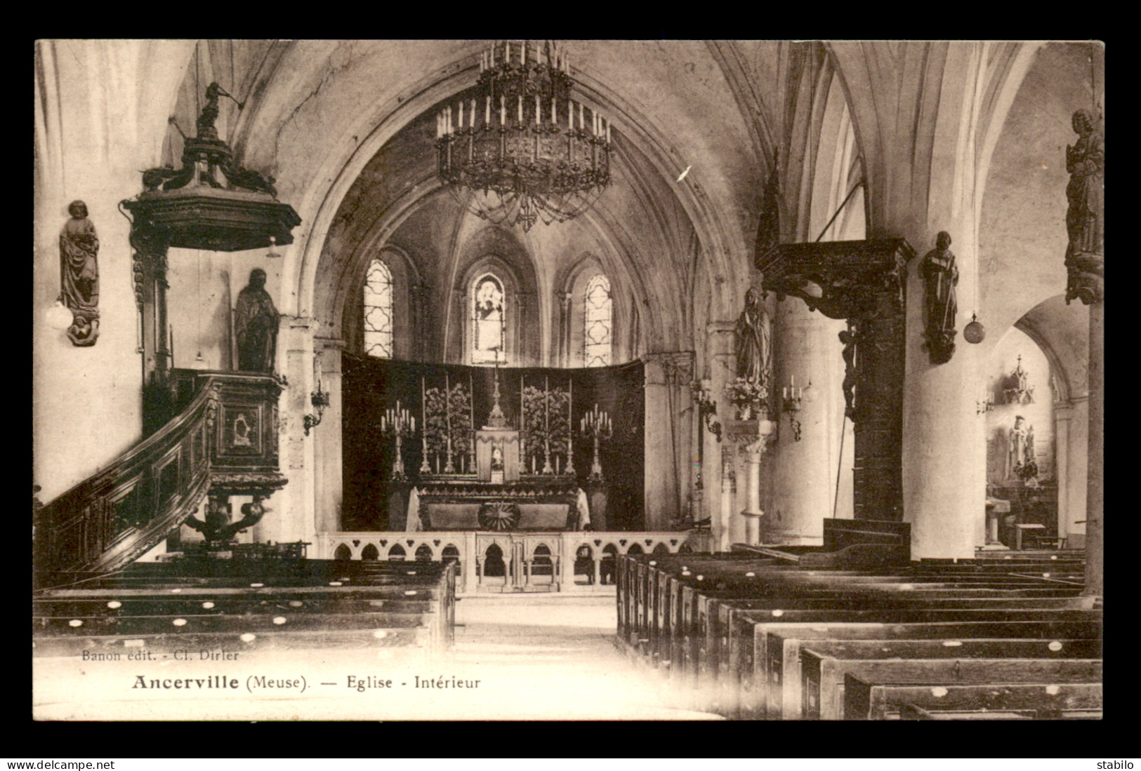 55 - ANCERVILLE - INTERIEUR DE L'EGLISE - EDITEUR BANON - Autres & Non Classés