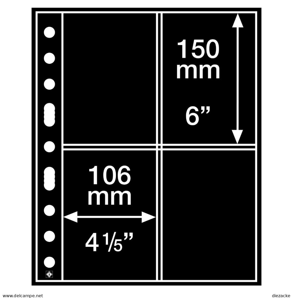 Leuchtturm Hüllen Schwarz Grande 2ST (5er Pack) 333959 Neu ( - Other & Unclassified