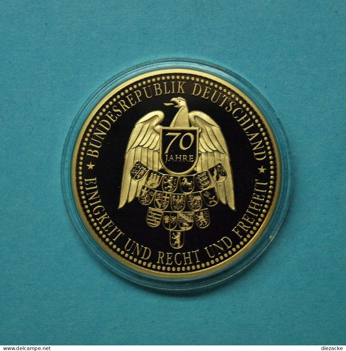 Medaille Männer Der Ersten Stunde, CuNi 24 Karat Vergoldet PP (WK006 - Non Classificati