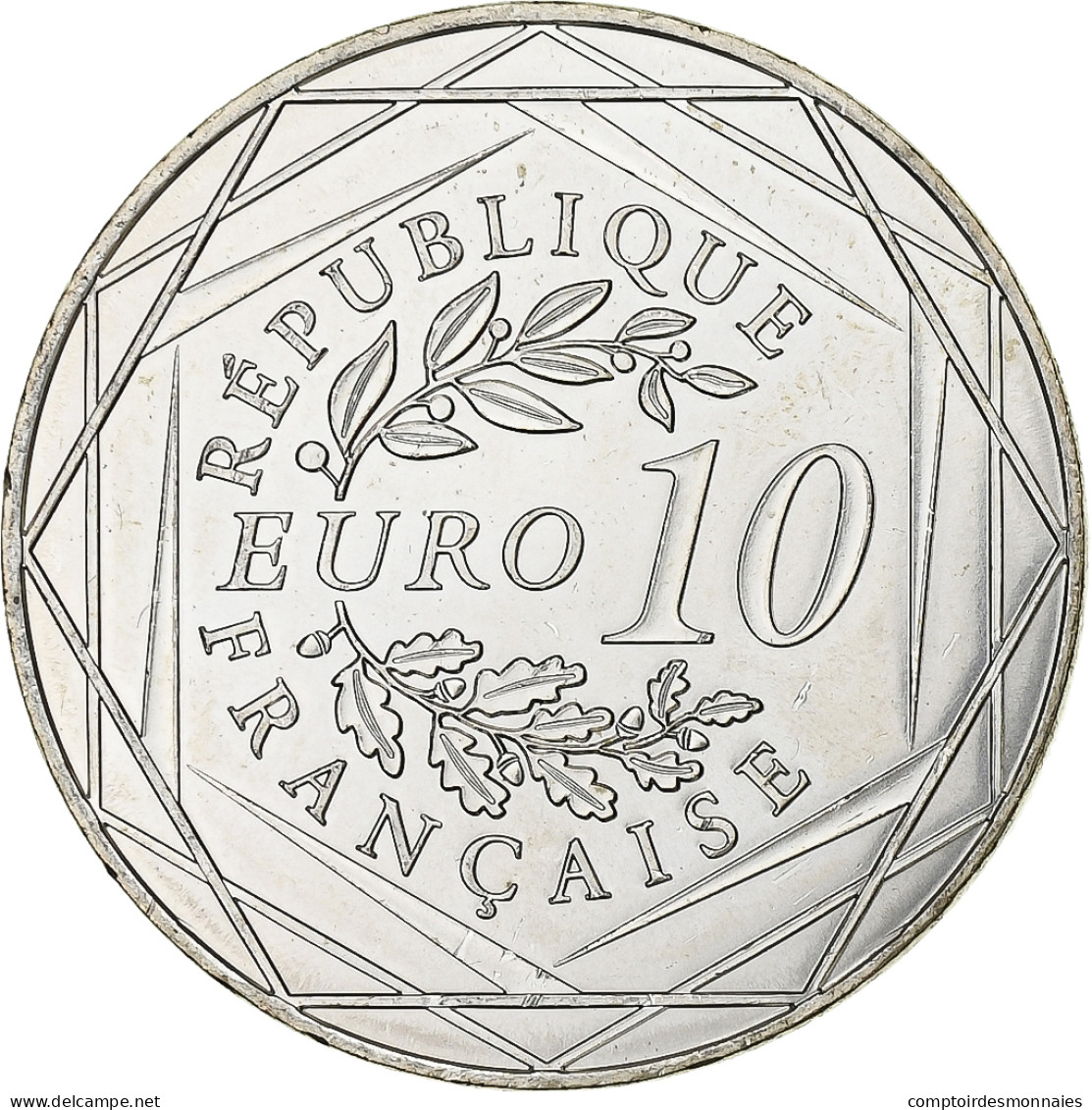 France, 10 Euro, Centenaire Du Décès D'Auguste Rodin, 2017, Argent, SUP - France