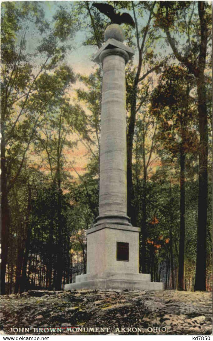Ohio - Akron - John Brown Monument - Andere & Zonder Classificatie