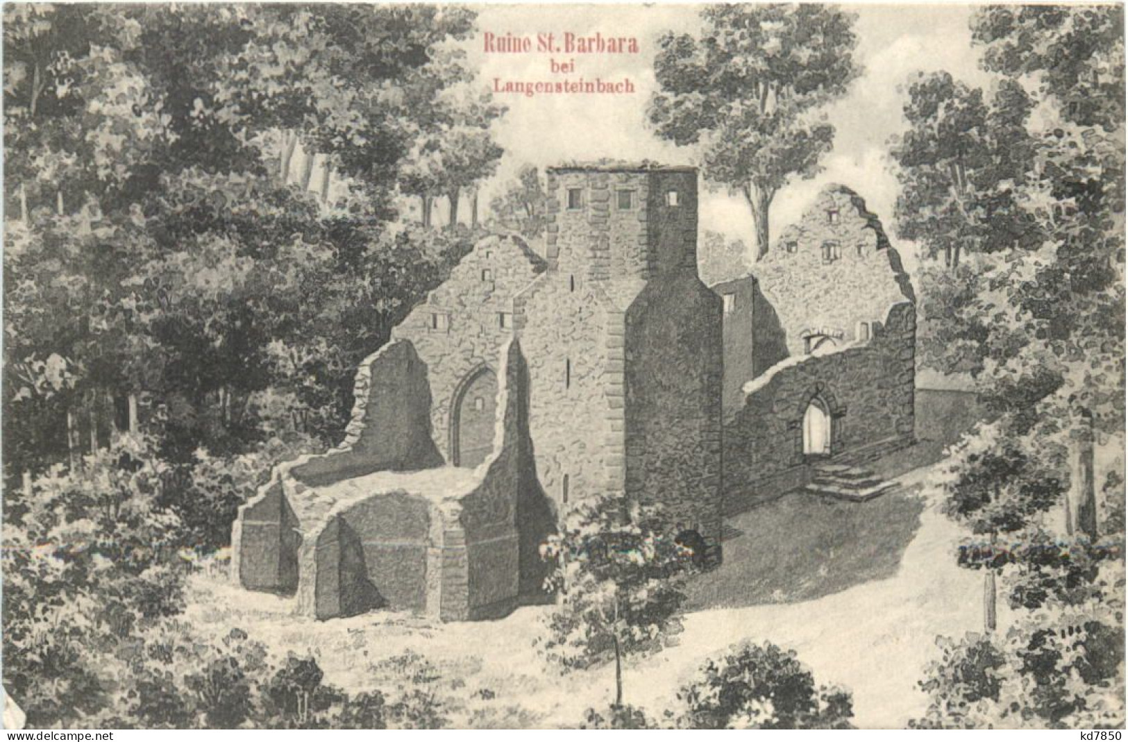 Ruine St. Barbara Bei Langensteinbach - Karlsruhe