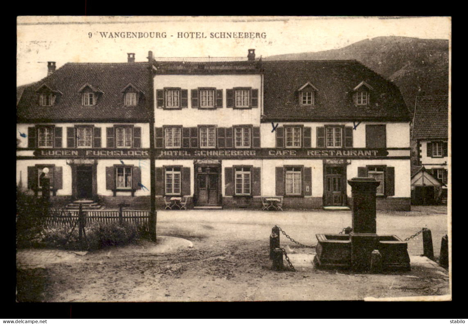 67 - WANGENBOURG - HOTEL SCHNEEBERG - PROPRIETAIRE LUCIEN FUCHSLOCK - Autres & Non Classés