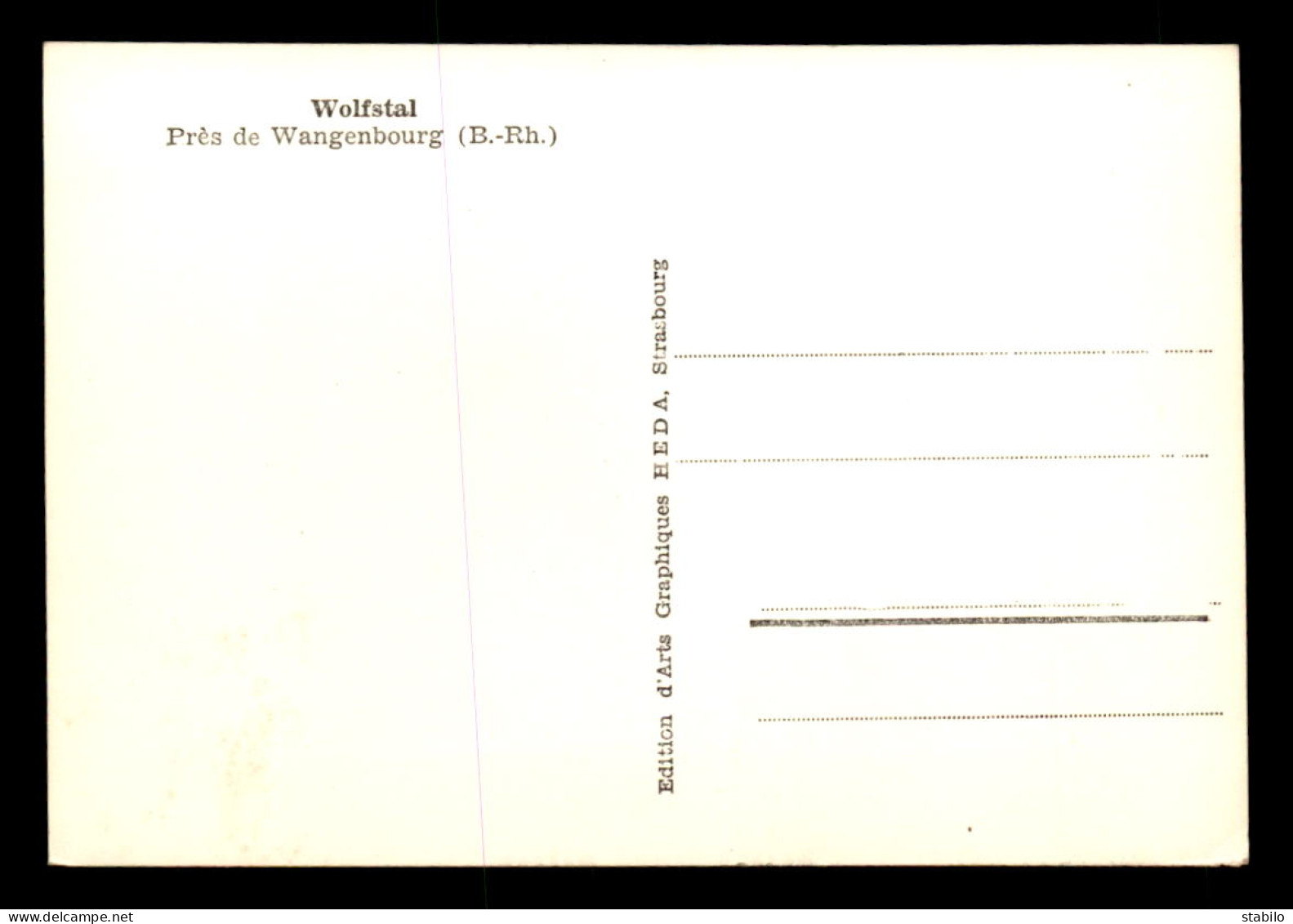 67 - WOLFSTAL - VUE GENERALE - Sonstige & Ohne Zuordnung