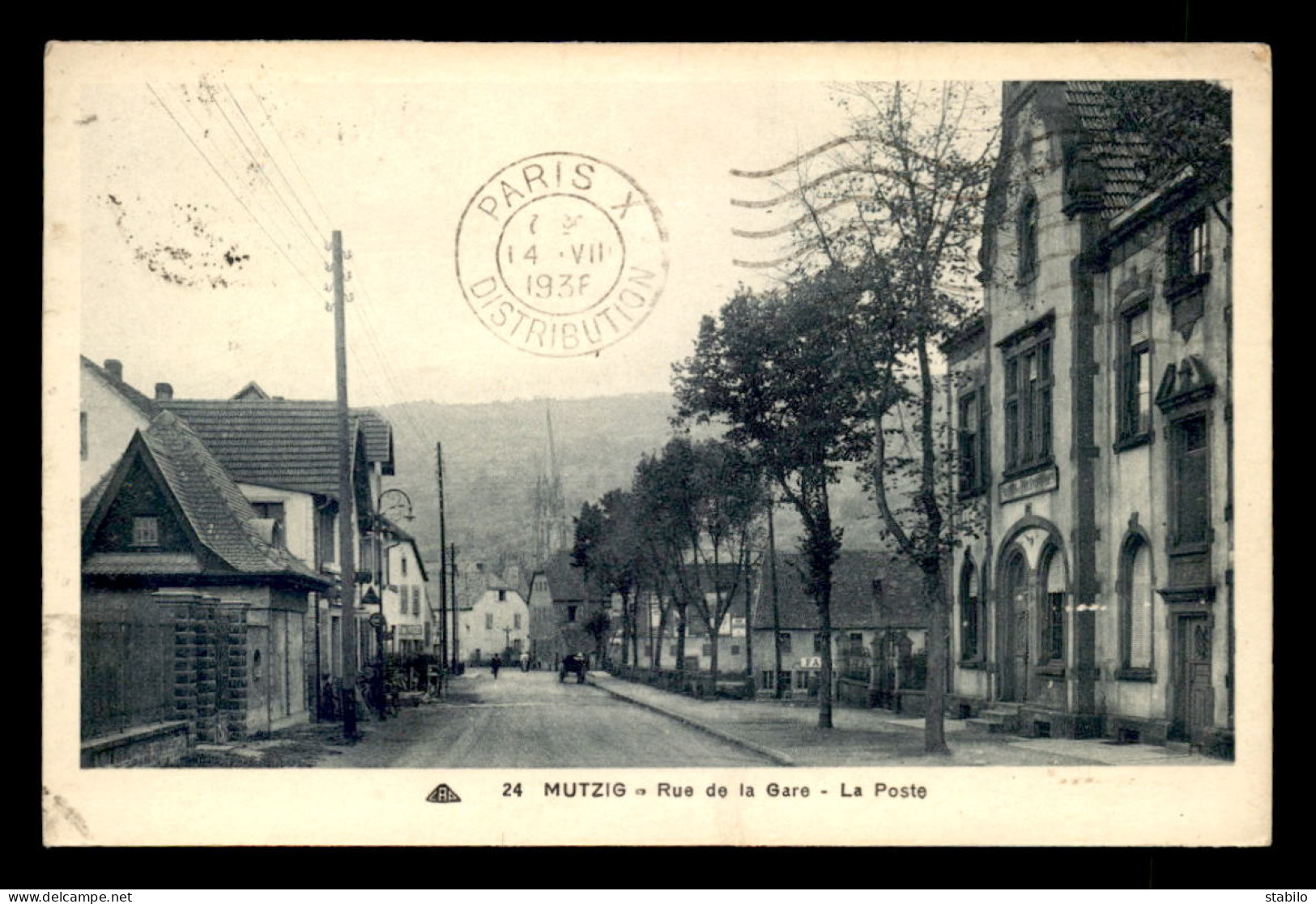 67 - MUTZIG - RUE DE LA GARE - LA POSTE - Autres & Non Classés