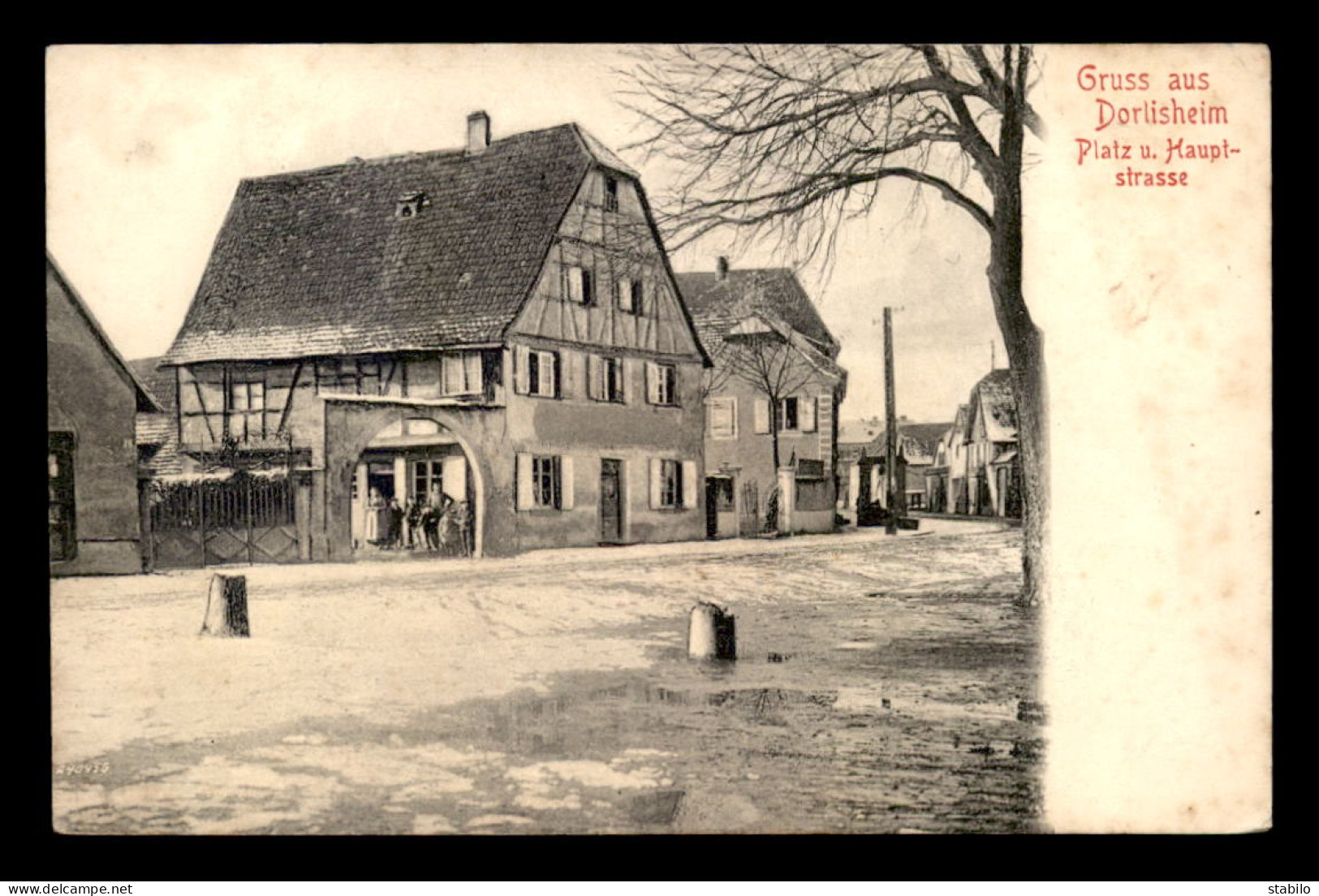 67 - DORLISHEIM - PLATZ UND HAUPTSTRASSE - Sonstige & Ohne Zuordnung