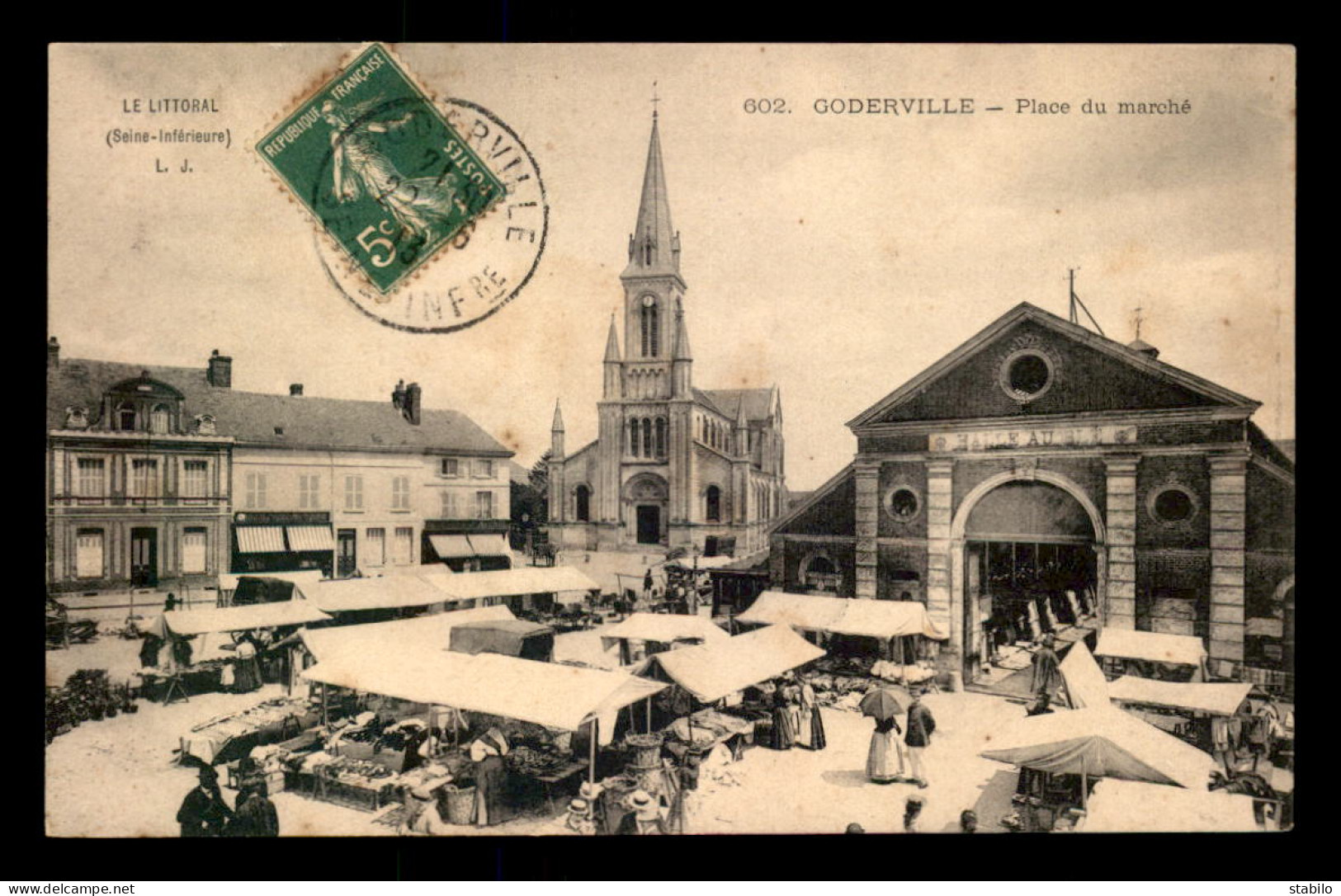 76 - GODERVILLE - PLACE DU MARCHE - Goderville