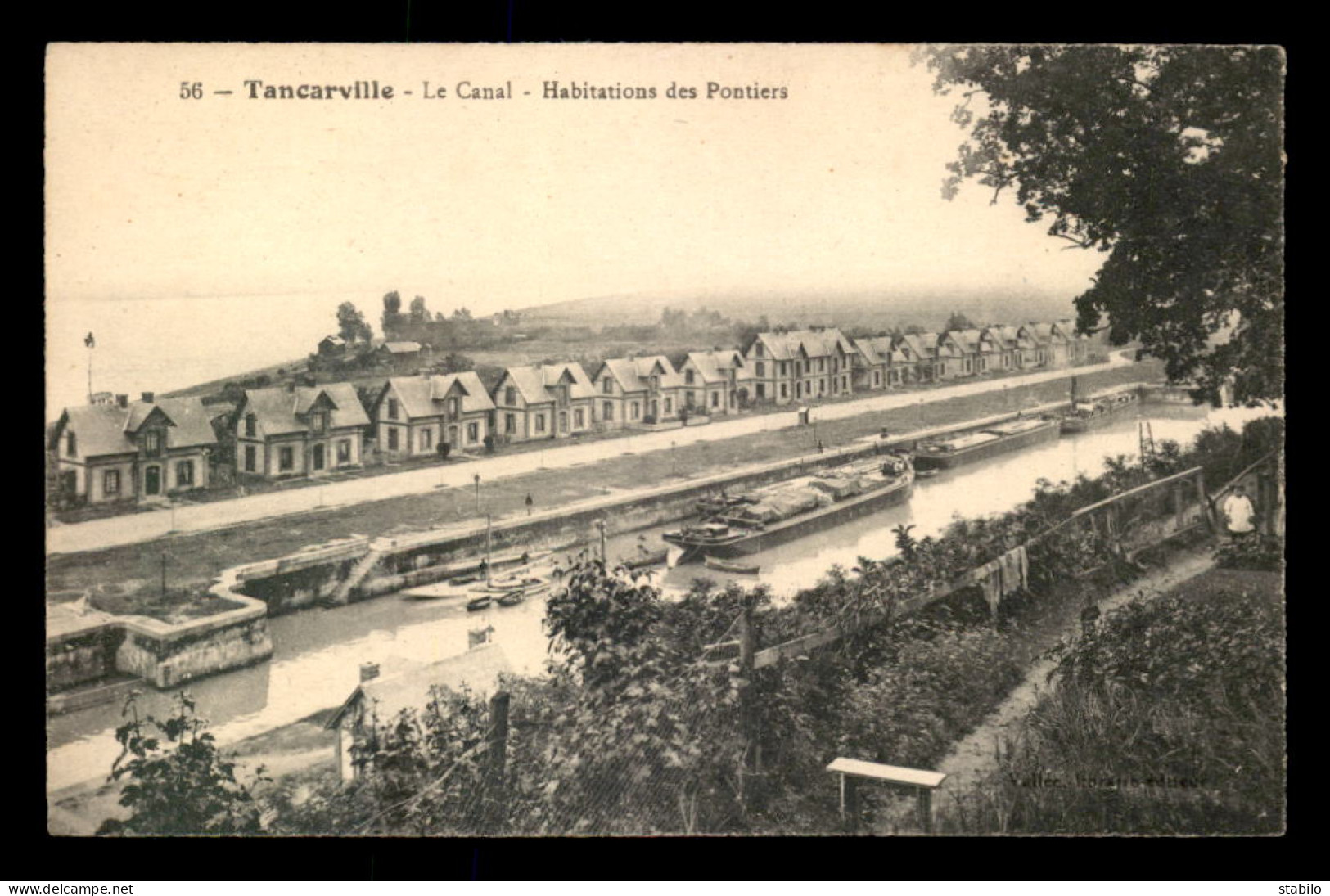 76 - TANCARVILLE - HABITATIONS DES PONTIERS - PENICHES - Tancarville