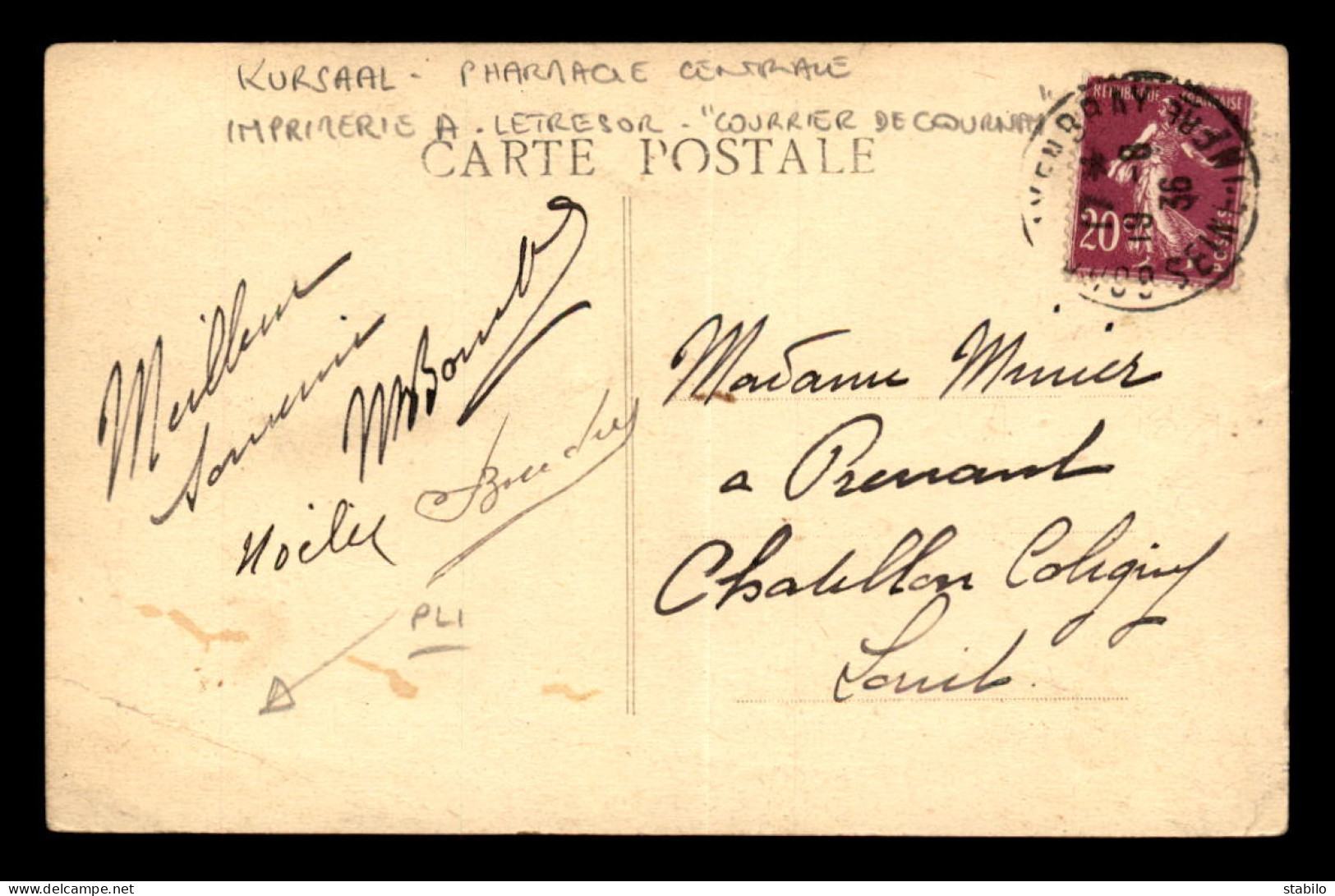 76 - GOURNAY-EN-BRAY - PLACE NATIONALE - KURSAAL - PHARMACIE CENTRALE - IMPRIMERIE A. LETRESOR - COURRIER DE GOURNAY - Gournay-en-Bray