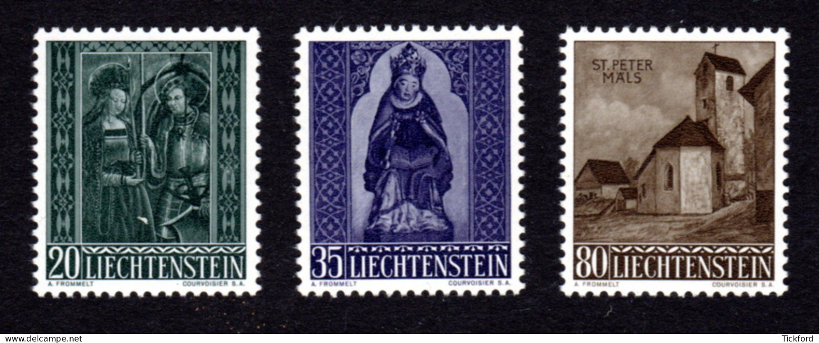 LIECHTENSTEIN 1958 - Yvert N° 336/338 - NEUFS ** LUXE / MNH - Timbres De Noël, TB - Unused Stamps