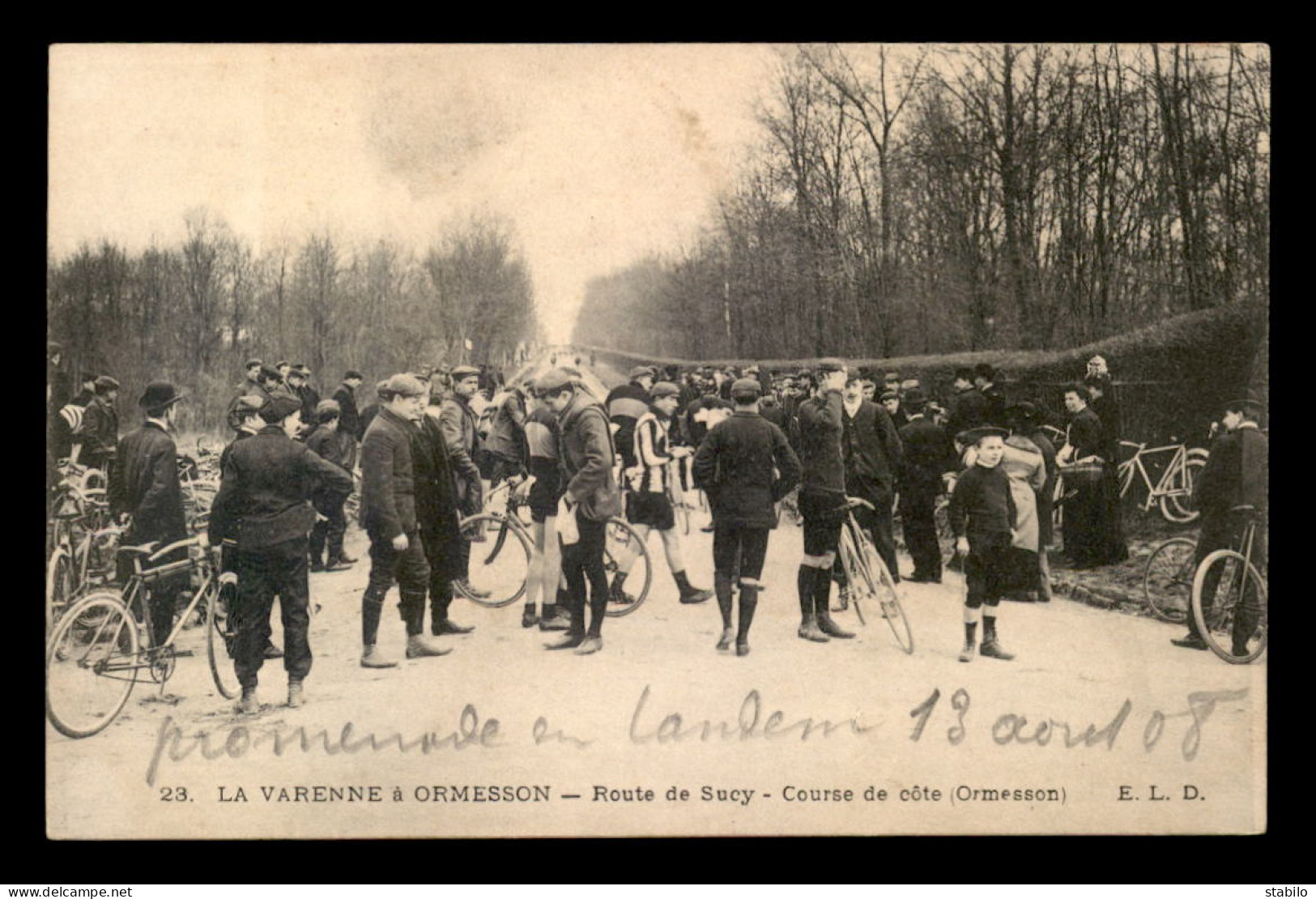 94 - ORMESSON - LA VARENNE A ORMESSON - ROUTE DE SUCY - COURSE DE COTE A ORMESSON - Ormesson Sur Marne