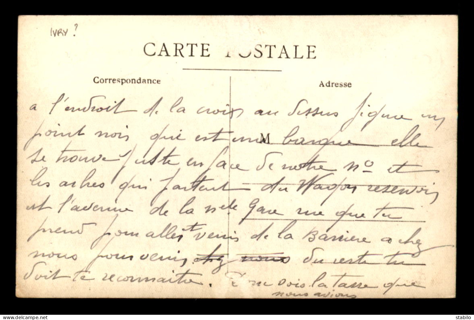 94 - IVRY-SUR-SEINE ? - INONDATIONS DE 1910 - CARTE PHOTO ORIGINALE - Ivry Sur Seine