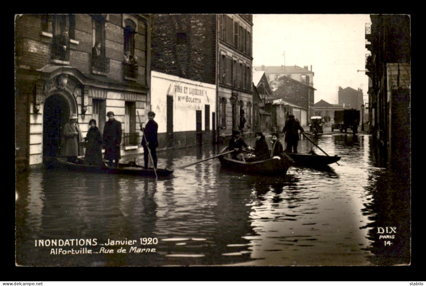 94 - ALFORTVILLE - INONDATIONS DE 1920 - RUE DE MARNE  - Alfortville