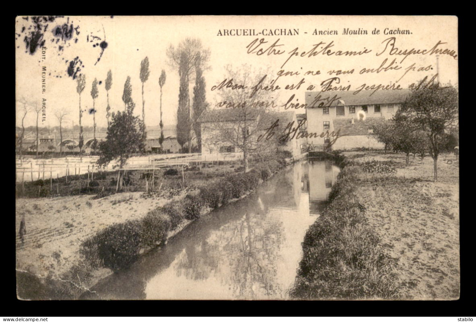 94 - ARCUEIL-CACHAN - ANCIEN MOULIN A EAU DE CACHAN - Arcueil