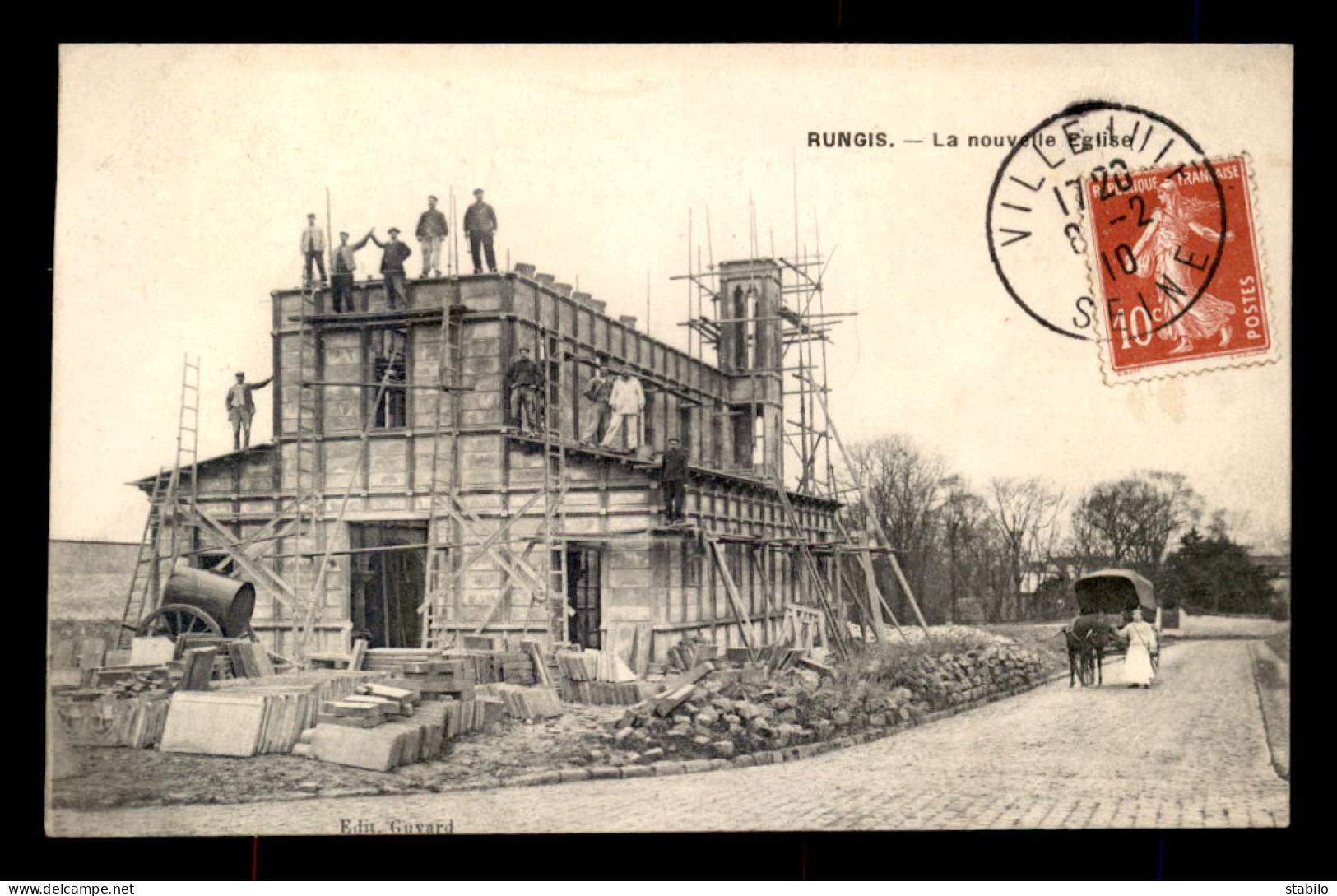 94 - RUNGIS - LA NOUVELLE EGLISE EN CONSTRUCTION - VOIR ETAT - Rungis