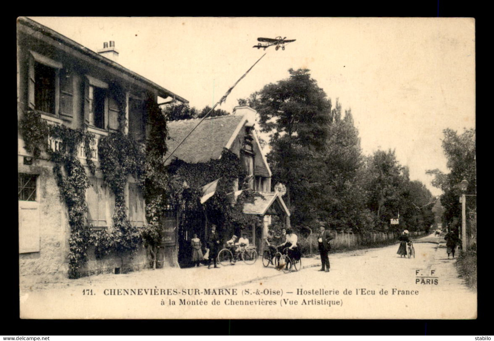 94 - CHENNEVIERES - HOSTELLERIE DE L'ECU DE FRANCE - EDITEUR F. FLEURY - Chennevieres Sur Marne