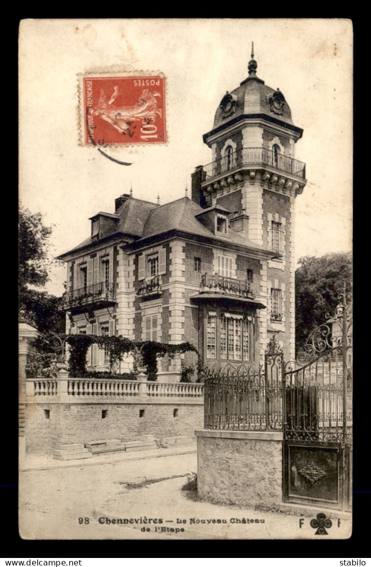 94 - CHENNEVIERES - LE NOUVEAU CHATEAU DE L'ETAPE - EDITEUR F. FLEURY - Chennevieres Sur Marne