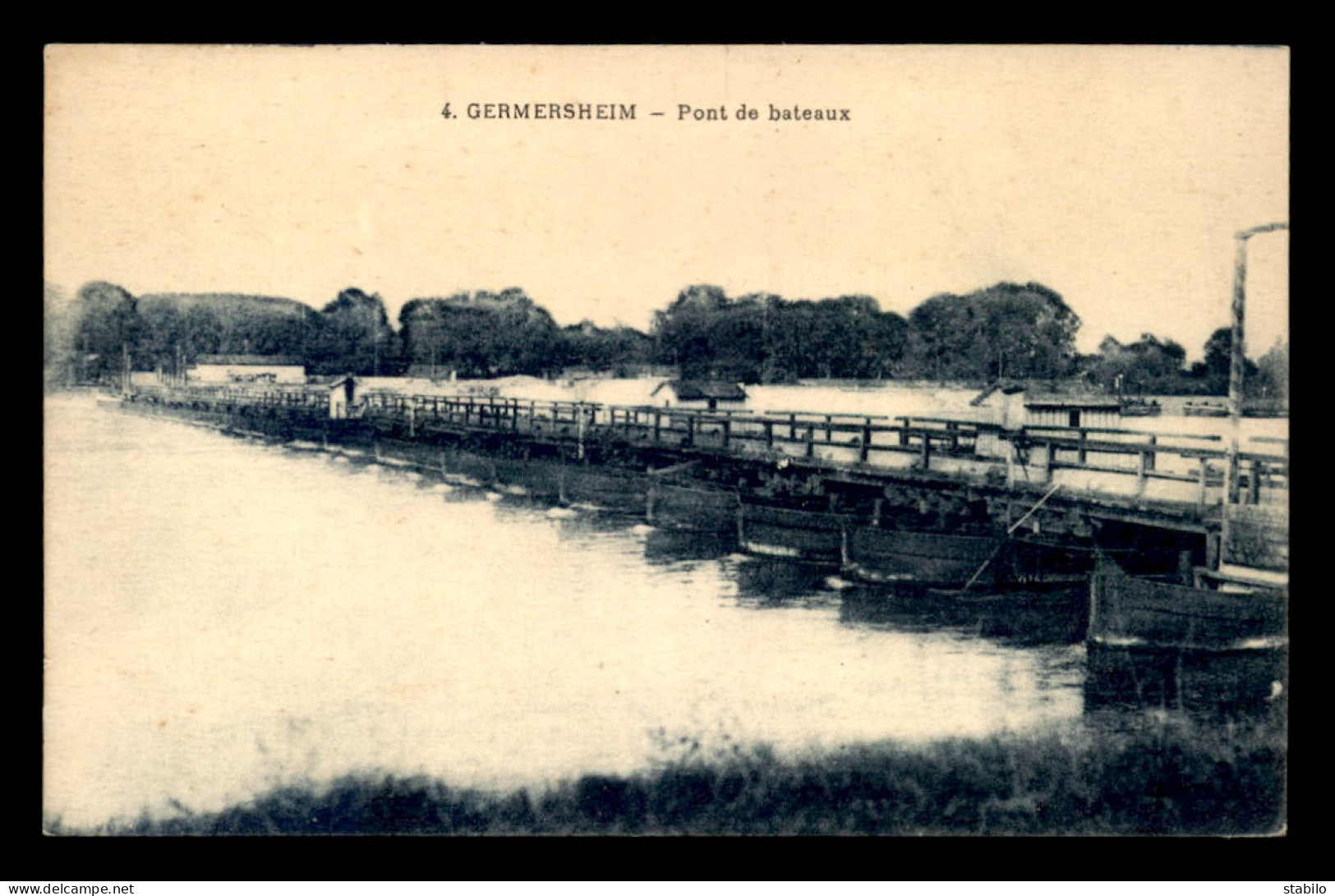 ALLEMAGNE - GEMERSHEIM - PONT DE BATEAUX - Germersheim