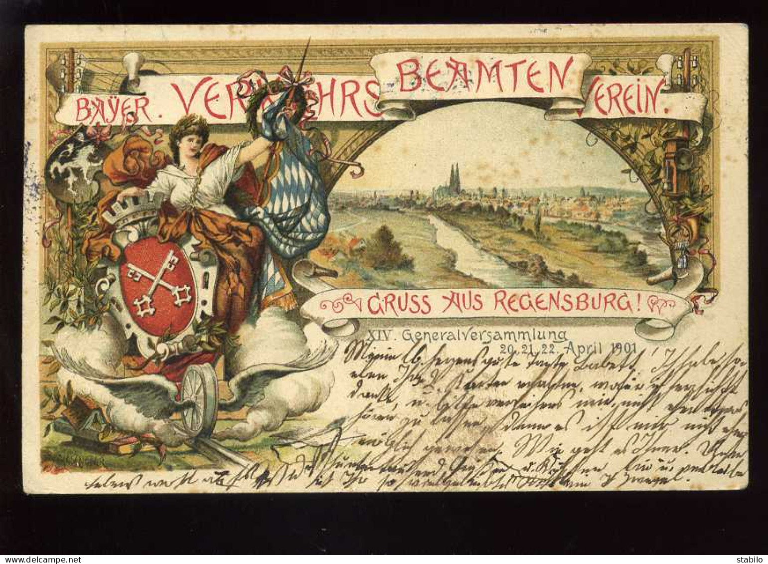 ALLEMAGNE - REGENSBURG - XIV. GENERAL VESAMMLUNG 20.21.22. APRIL 1901 - Regensburg